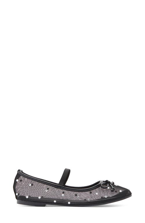 Top Guy Shoes Rosario Rhinestone Mesh Mary Jane Flat
