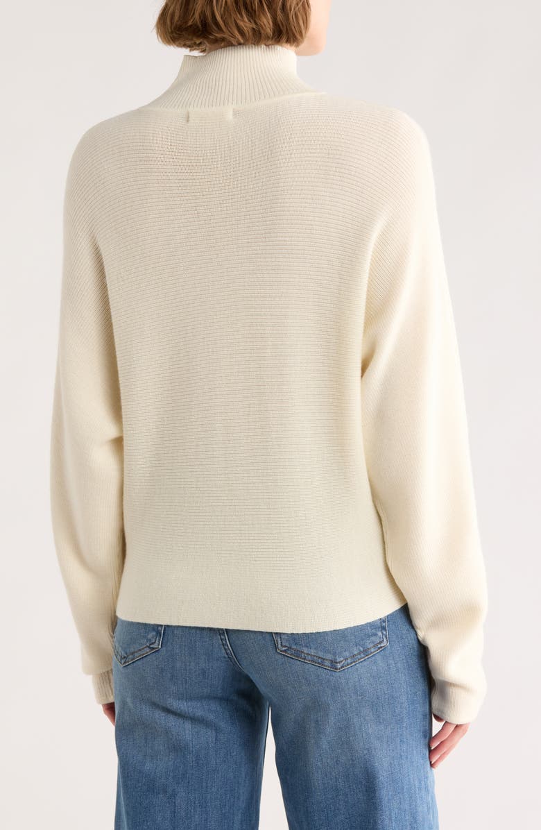 Ramy Brook Cassidy Mock Neck Wool Sweater, Alternate, color, Ivory