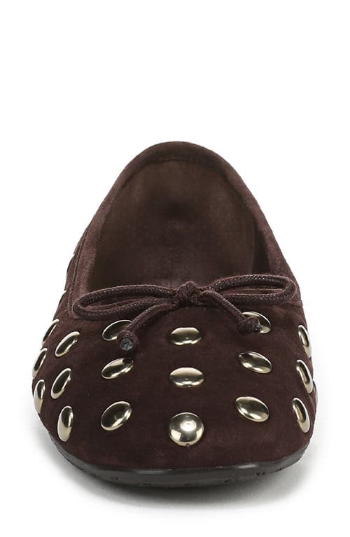 Sam Edelman Alie Stud Ballet Flat In Brown