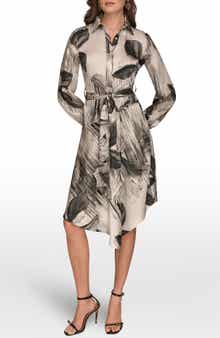 Tie Waist Shirt Dress
