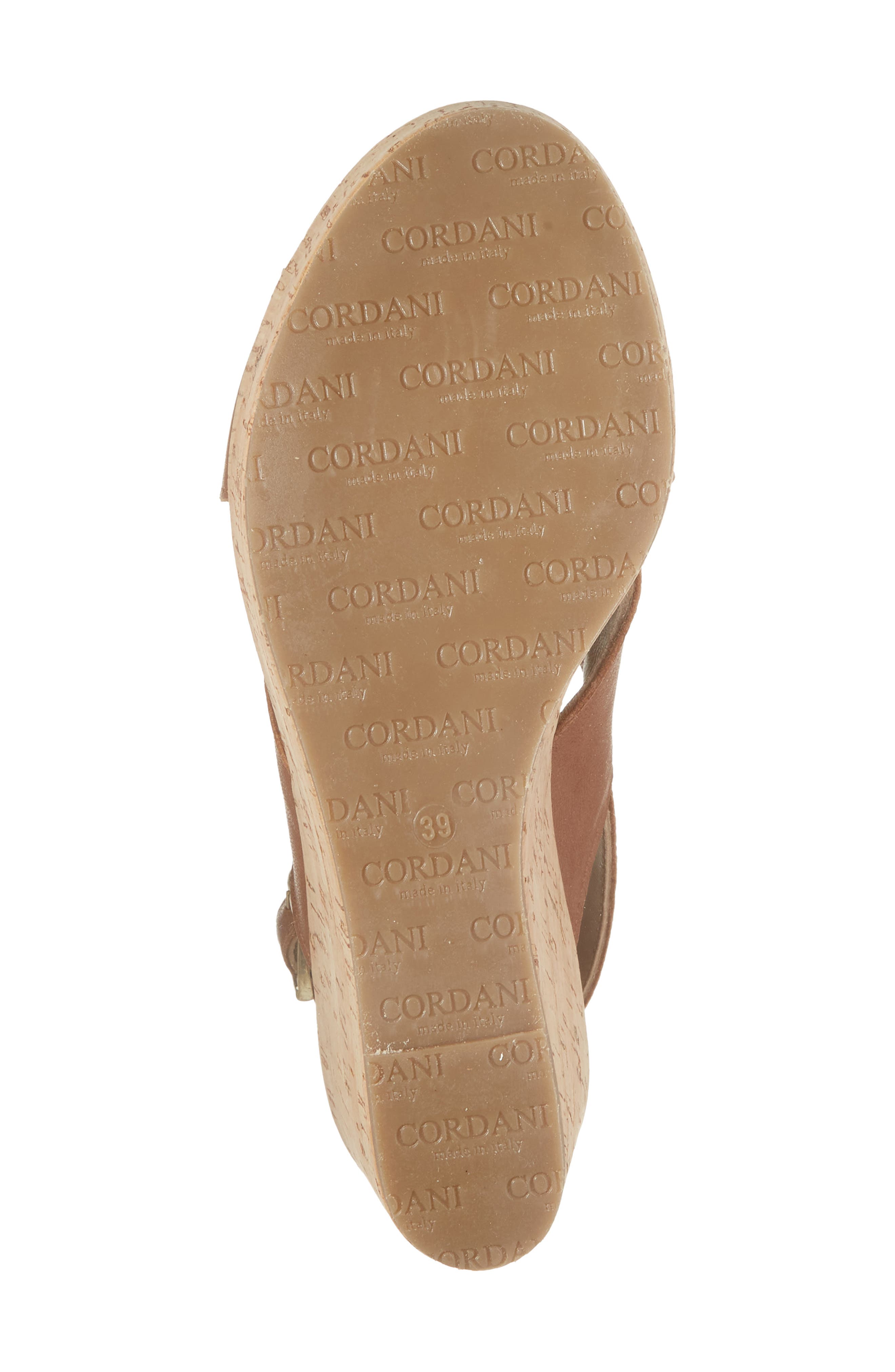 Cordani Dovi Slingback Platform Wedge Sandal, Alternate, color, Cuoio Leather