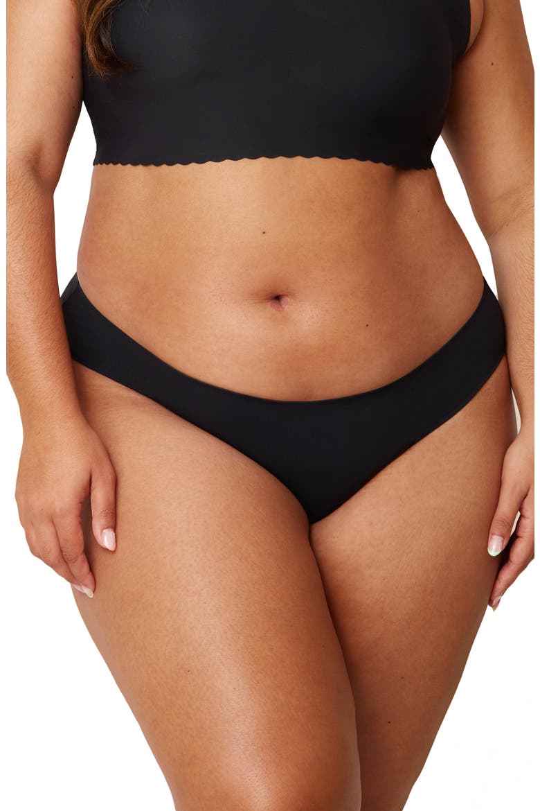 Period & Leak Proof Moderate Absorbency Briefs, Alternate, color, BLACK