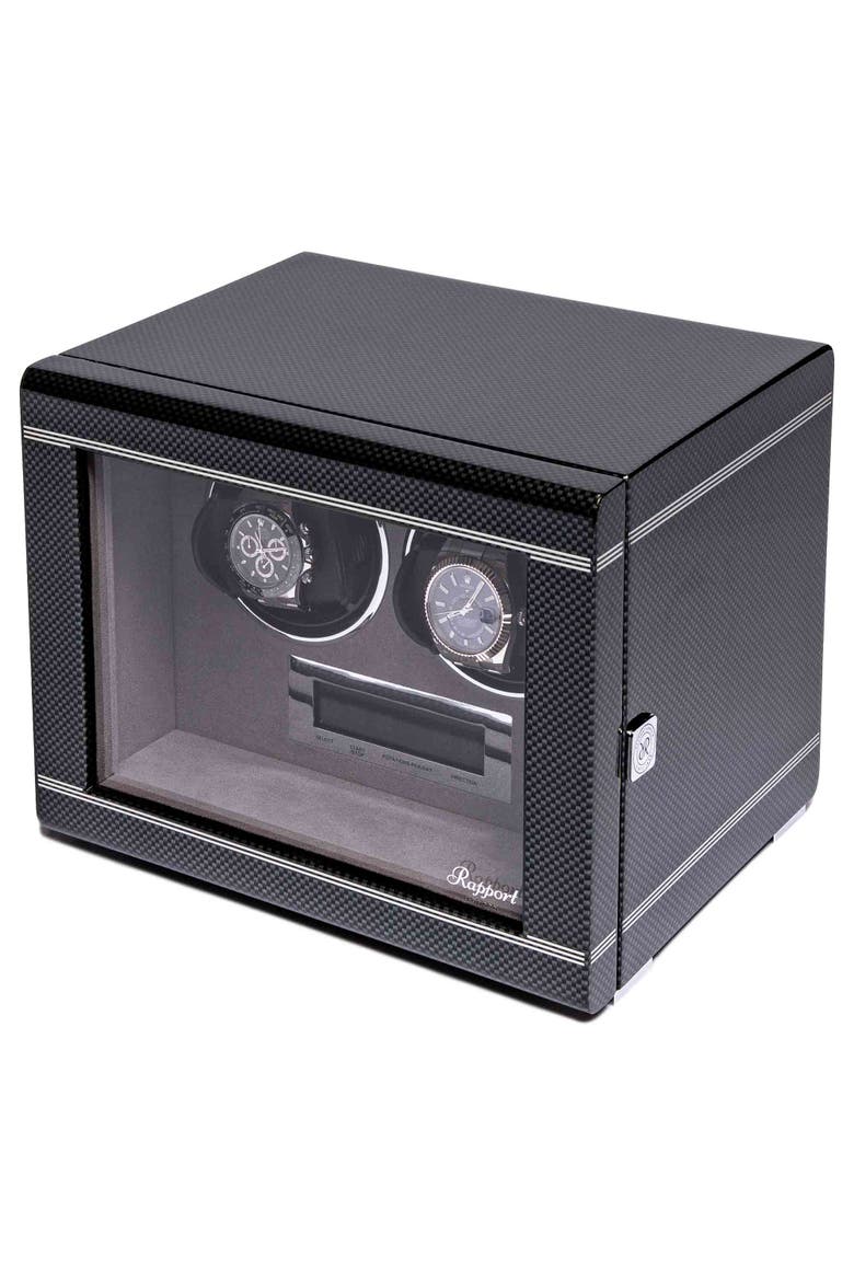 FORMULA DUO WATCH WINDER, Alternate, color, Carbon Fibre