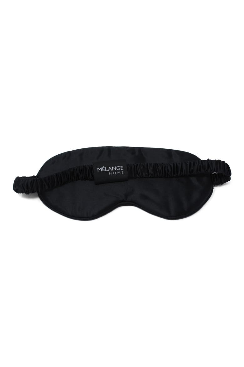 Mulberry Silk Eye Mask, Main, color, BLACK