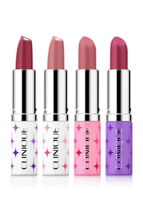 Clinique Kisses Hydrating Longwear Lipstick Set $108 Value In Transparent