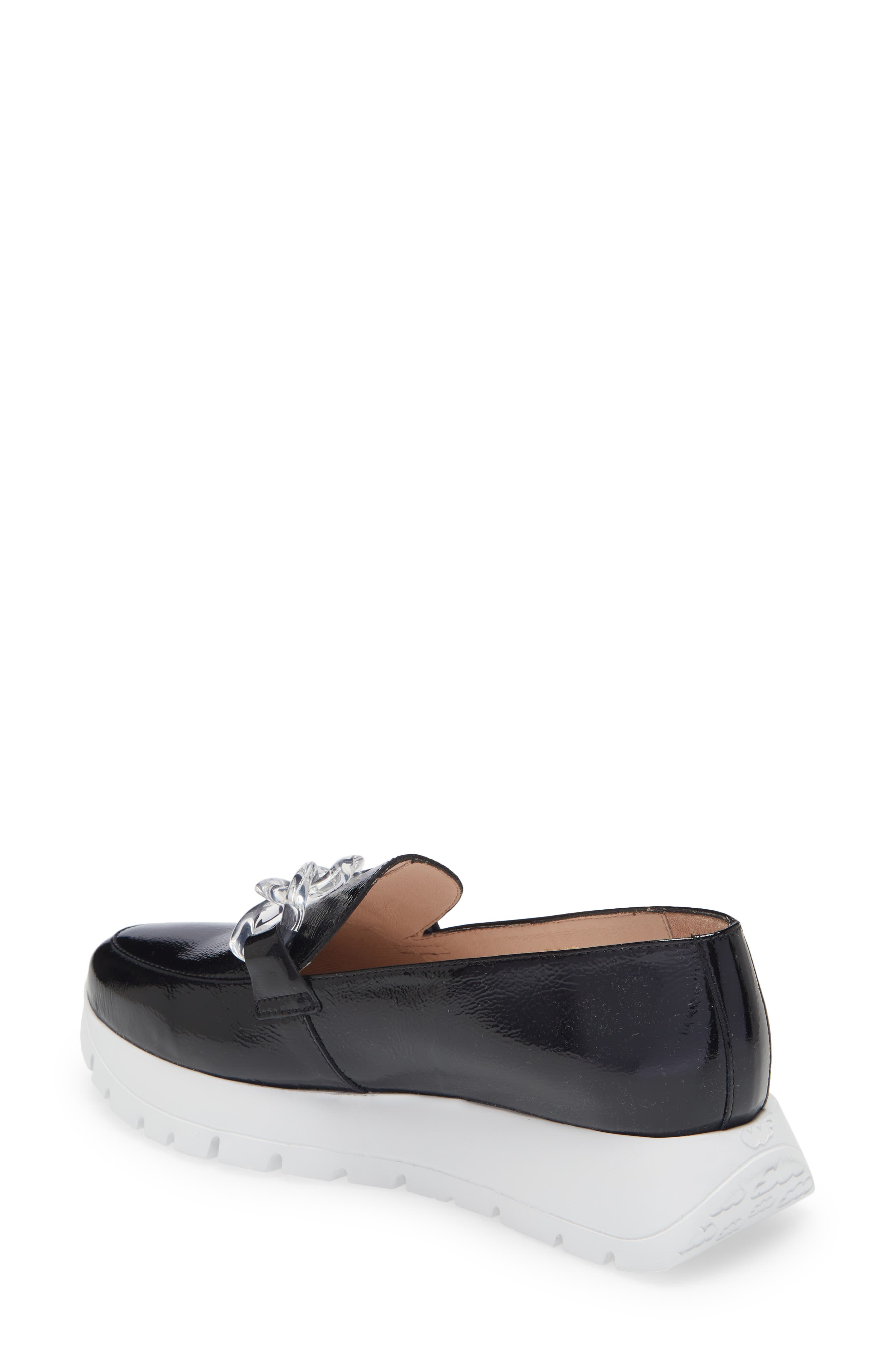 Wonders A-2405 Platform Loafer, Alternate, color, Black Patent Leather