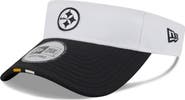 New Era Men's New Era  White/Black Pittsburgh Steelers 2025 NFL Training Camp Adjustable Visor