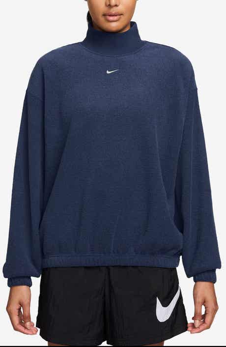 Nike Phoenix Plush Cozy Oversized Mock Neck Sweatshirt