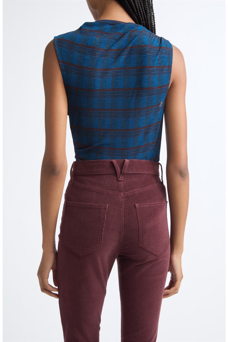 Sylviani Funnel Neck Tank, Alternate, color, TEAL MULTI