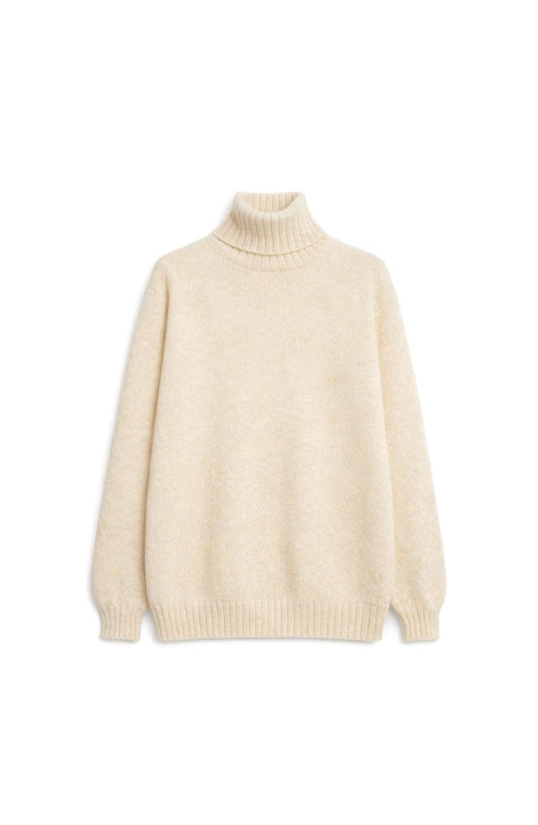 Fortela Shetland Turtleneck Sweater, Main, color, White