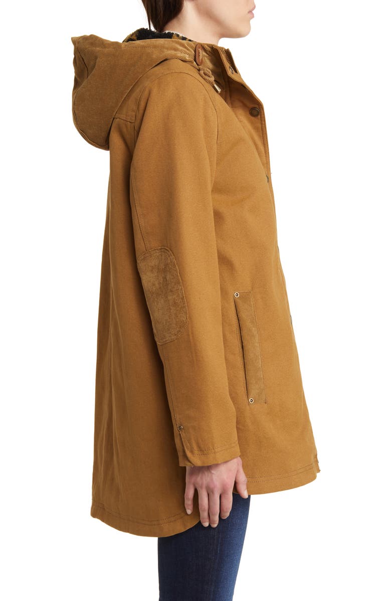 Pendleton Maria Corduroy Trim Canvas Parka, Alternate, color,