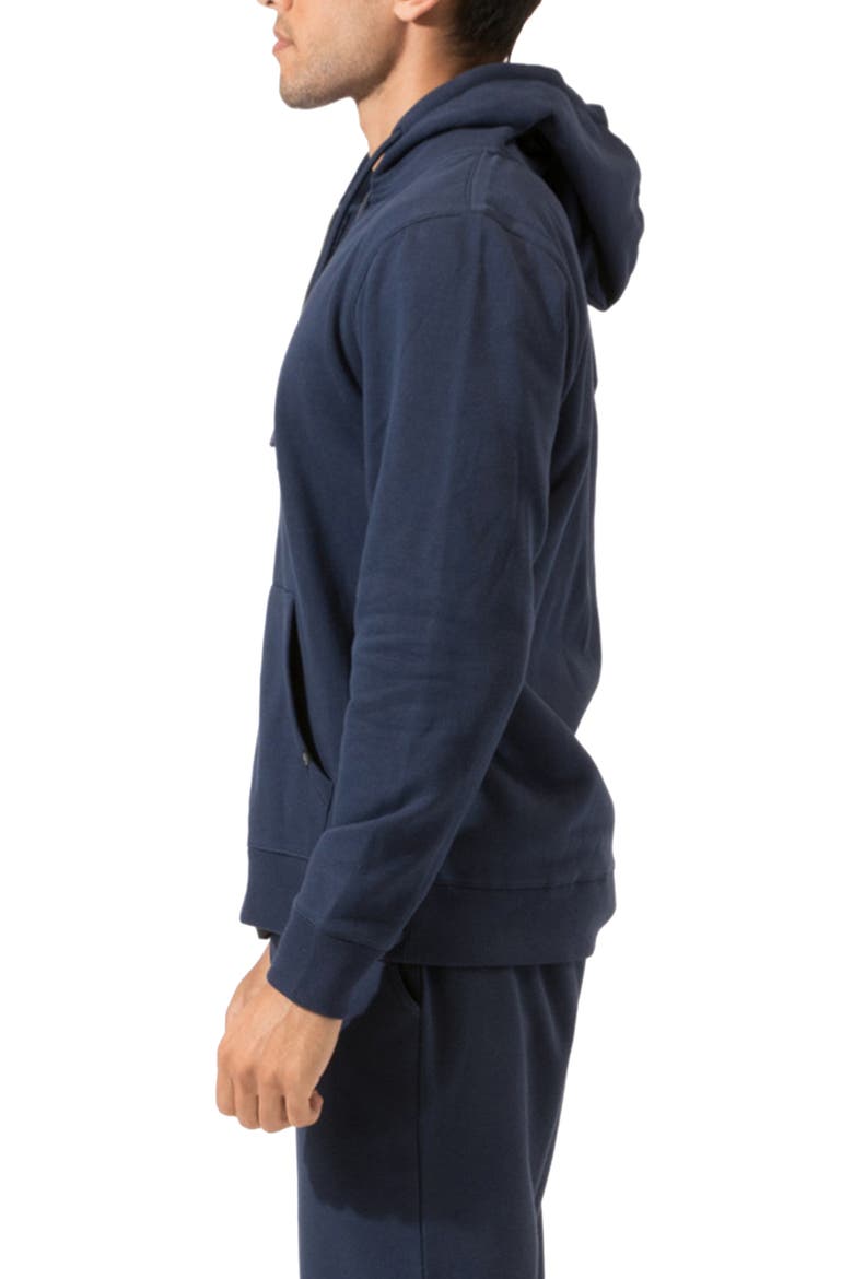 Organic Cotton Blend Zip Hoodie, Alternate, color, RAW DENIM