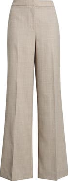 KOBI HALPERIN Beck High Waist Wide Leg Wool Pants