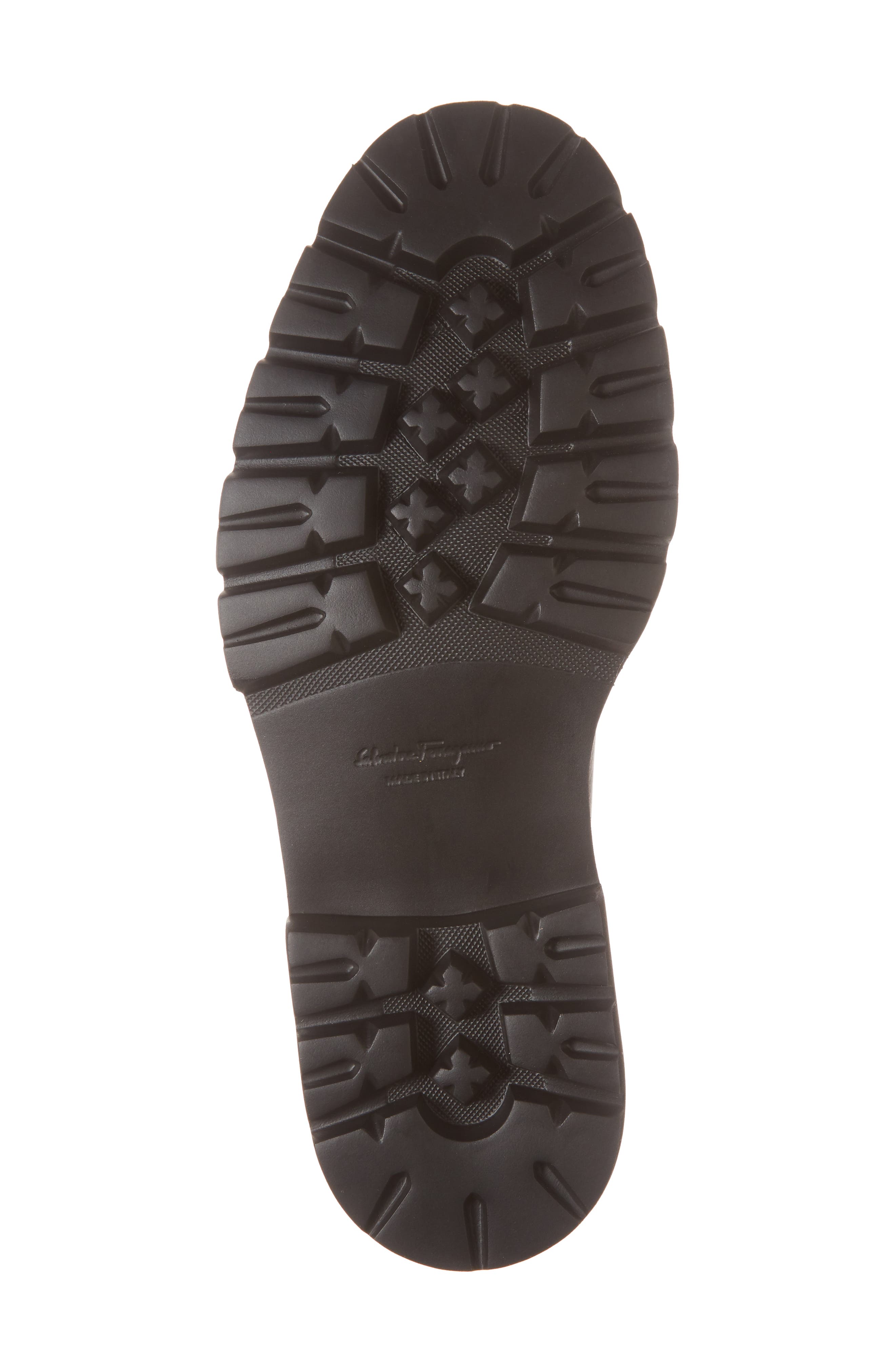 FERRAGAMO Bleecker Reversible Bit Lugged Loafer, Alternate, color, Nero Leather