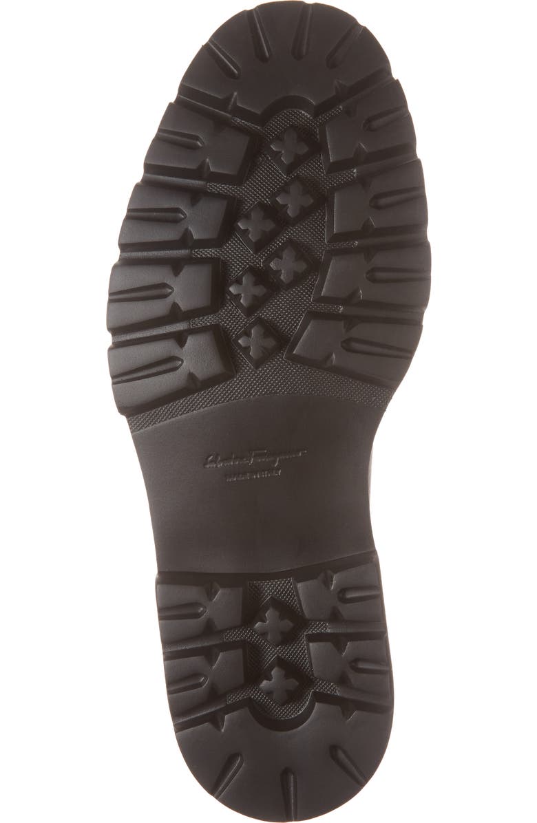 FERRAGAMO Bleecker Reversible Bit Lugged Loafer, Alternate, color, Nero Leather