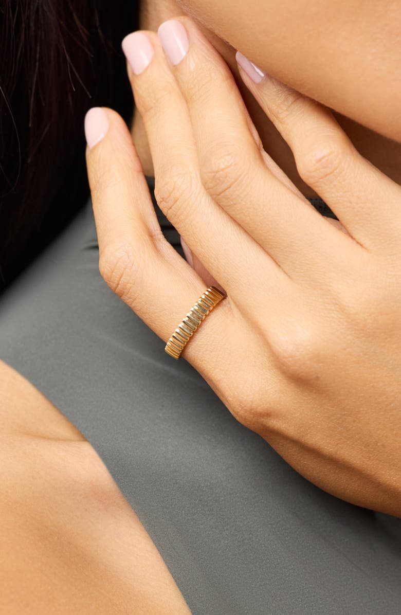 Ana Luisa Solid Yellow Gold - Medium Galaxy Ring, Alternate, color, Gold