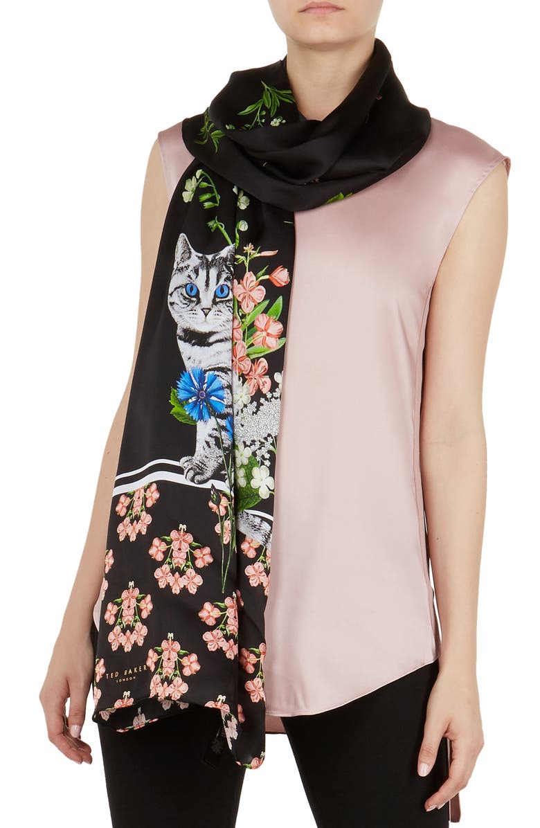 Ted Baker London Florence Long Silk Scarf, Main, color,