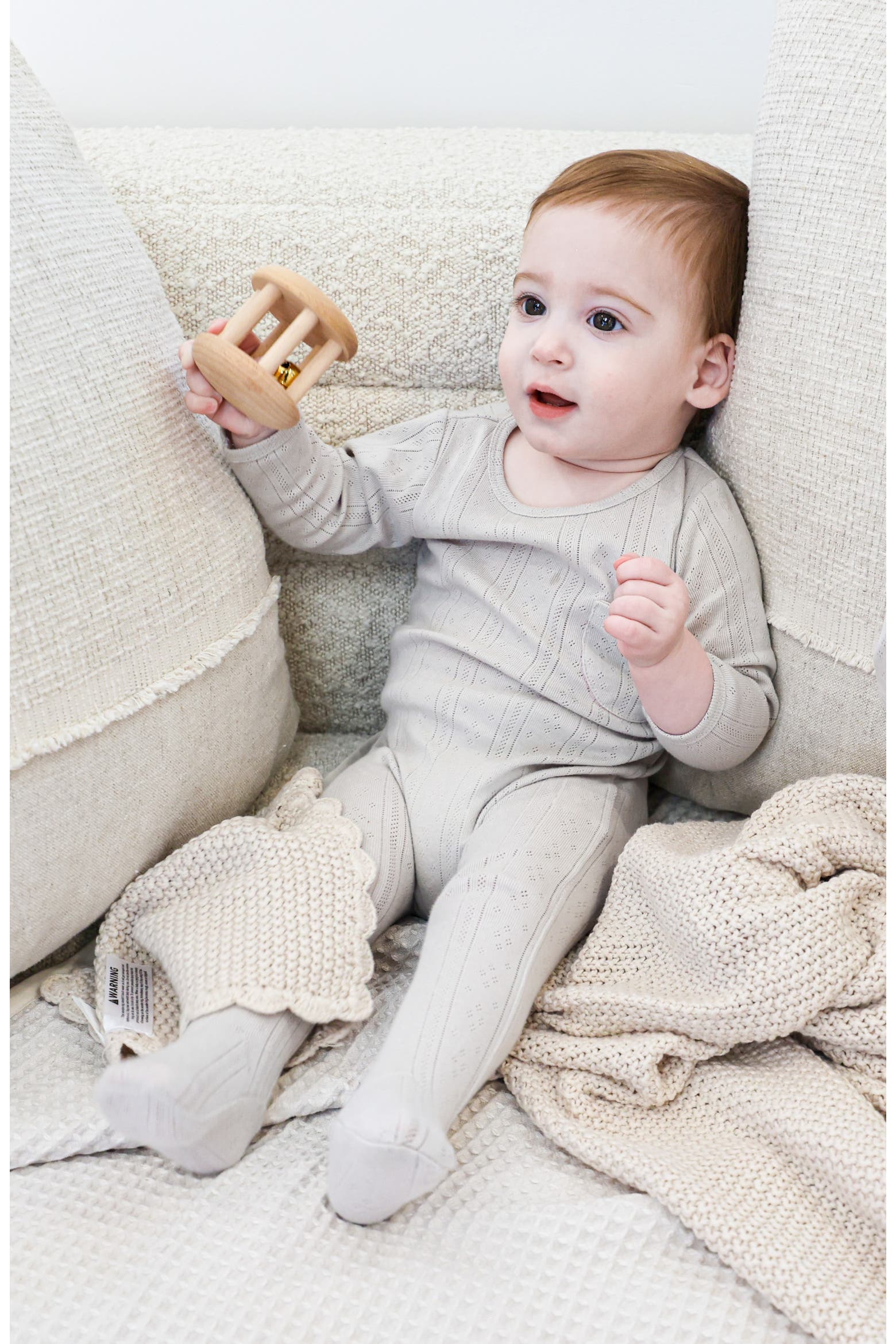 Pocket Set Machine Manière Pocket Pointelle Footie & Hat Set | Nordstrom