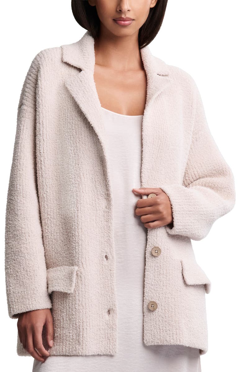Barefoot Dreams<sup>®</sup> CozyChic<sup>®</sup> Oversize Rib Cardigan, Main, color, Stone