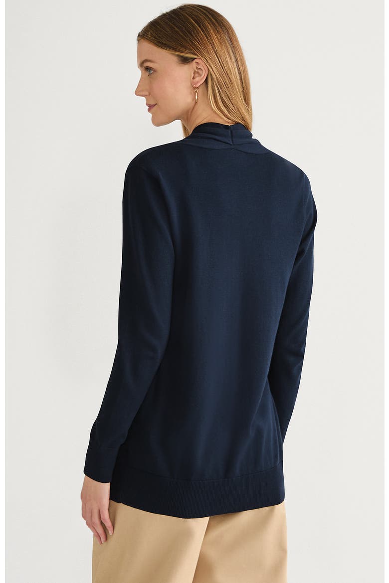 Long Sleeve Open Long Cardigan Sweater, Alternate, color, Radiant Navy