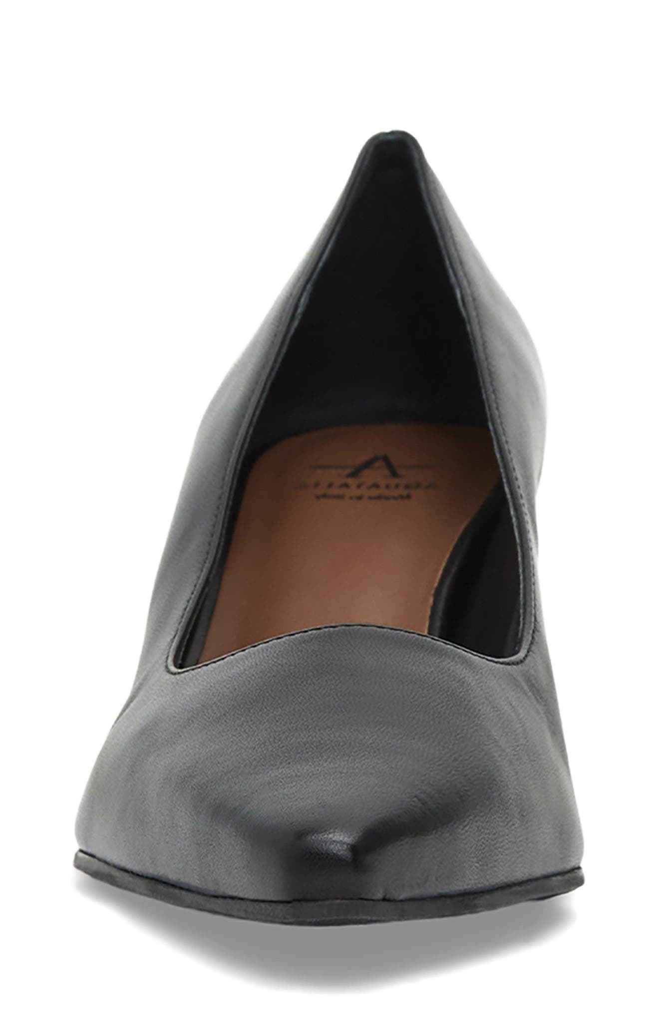Chloe Waterproof Kitten Heel Pump, Alternate, color, BLACK LEATHER