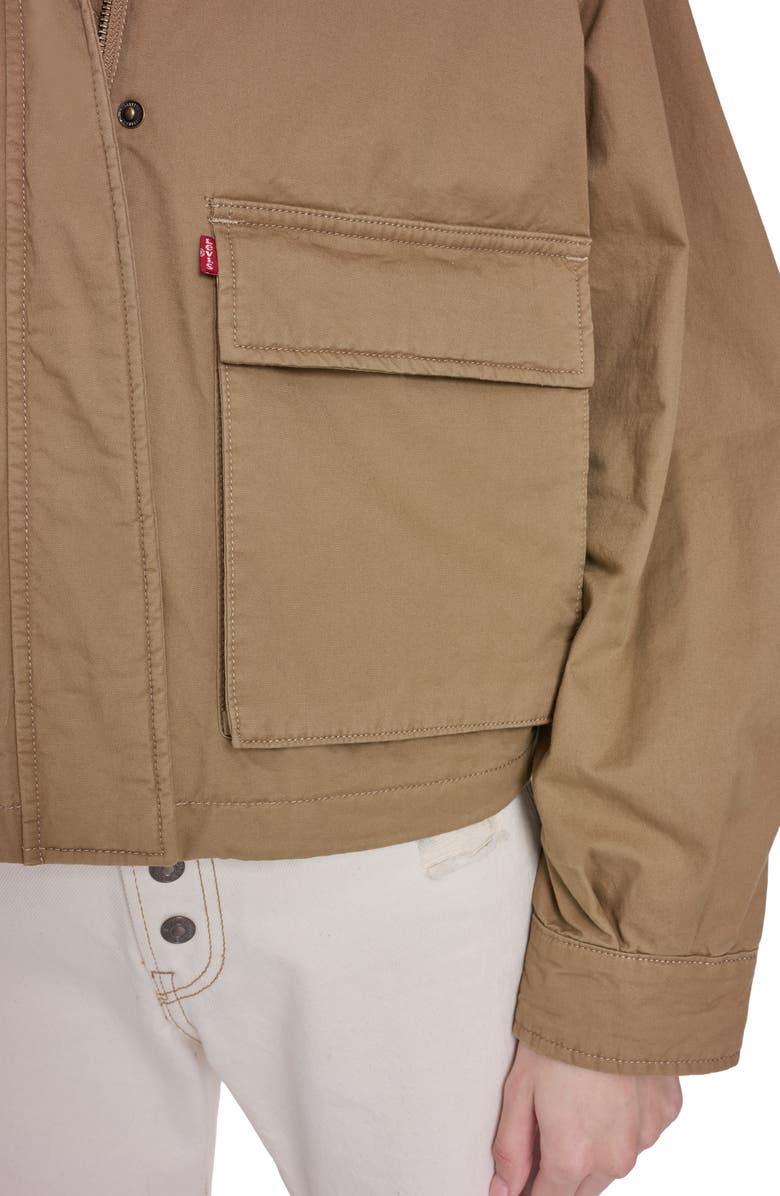 Levi's Crop Surplus Jacket, Alternate, color, Ecru