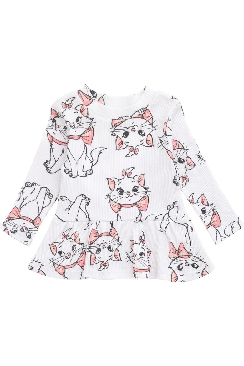 The Aristocats Marie Ribbed Long Sleeve Tee and Pants Set, Alternate, color, Tusk Marie