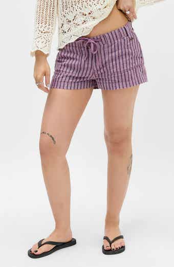 Stripe Linen Shorts