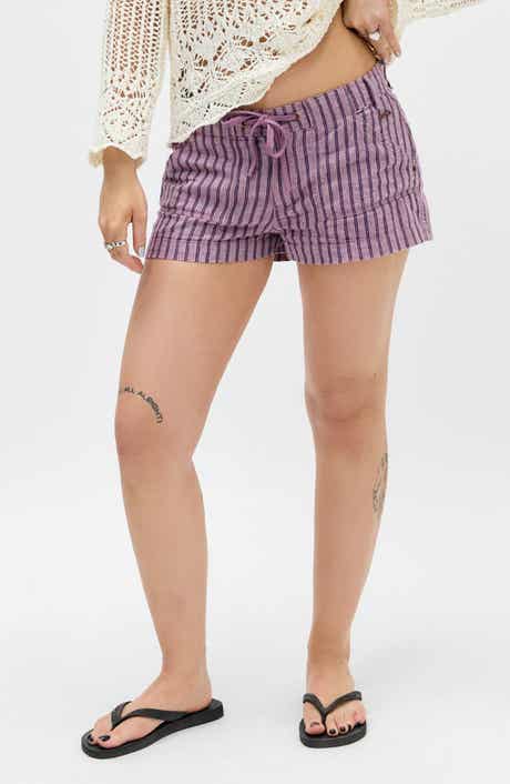 Stripe Linen Shorts