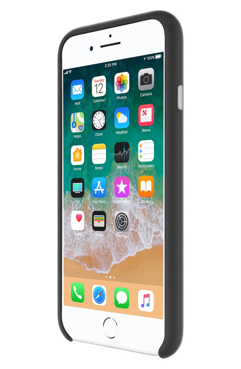 TUMI Leather Wrap iPhone 8 Plus Case, Alternate, color,