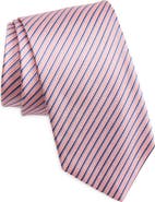 David Donahue Stripe Silk Tie