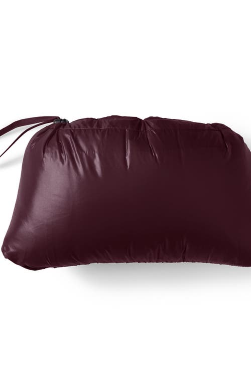 Lands' End Wanderweight Ultralight Packable Hooded Down Jacket In Burgundy