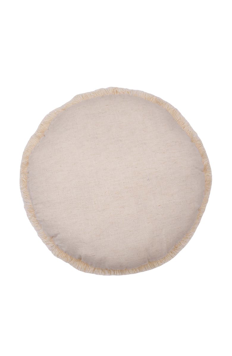 carol & frank Putnum Round Shaped Throw Pillow, Alternate, color, Red