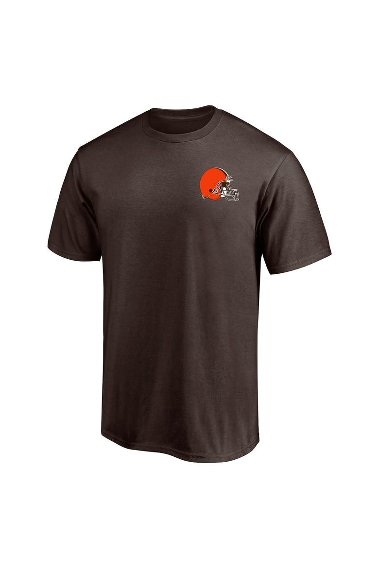 Men's Fanatics Branded Brown Cleveland Browns #1 Dad T-Shirt, Alternate, color, Brown