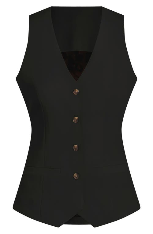 Favorite Daughter The Jones Vest In Black