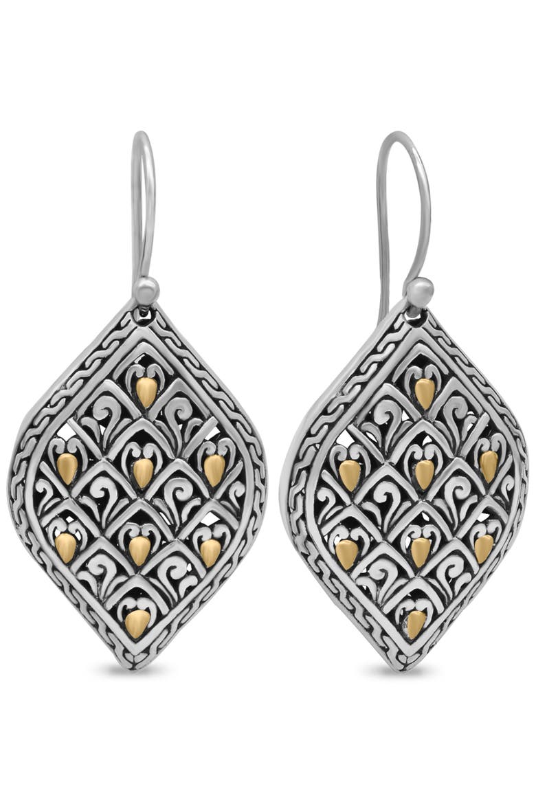 Dragon Skin Earrings in Sterling Silver and 18K Gold, Main, color, Silver