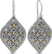 DEVATA Dragon Skin Earrings in Sterling Silver and 18K Gold