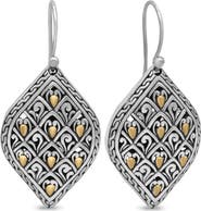 DEVATA Dragon Skin Earrings in Sterling Silver and 18K Gold