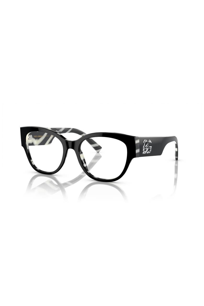 51mm Butterfly optical glasses, Main, color, Black