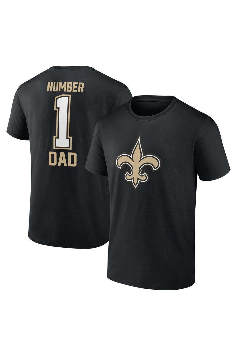 Men's Fanatics Branded Black New Orleans Saints Father's Day T-Shirt, Alternate, color, Black