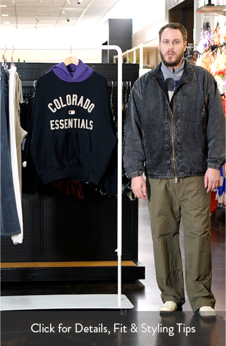 x MLB Rockies Sport Fit Graphic Hoodie, sales video thumbnail