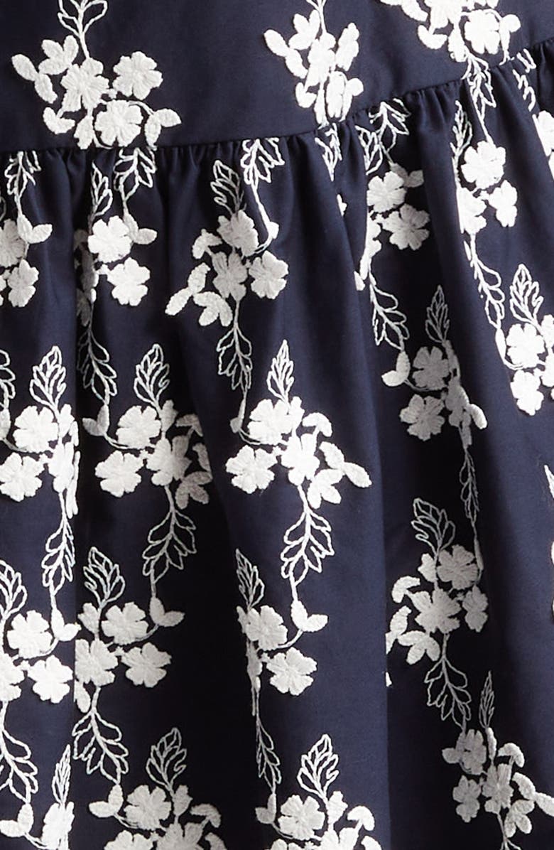 Erdem Embroidered Floral Tiered Minidress, Alternate, color, 