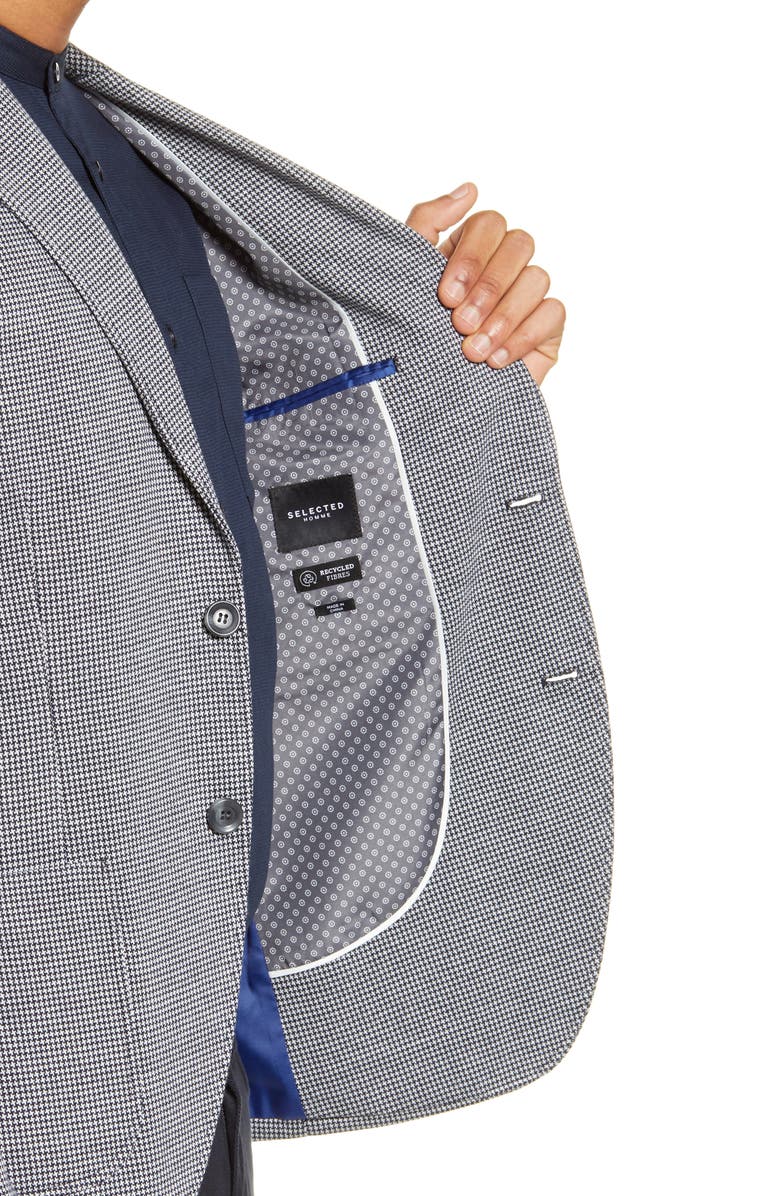Selected Homme Hank Slim Fit Mini Houndstooth Sport Coat, Alternate, color, 