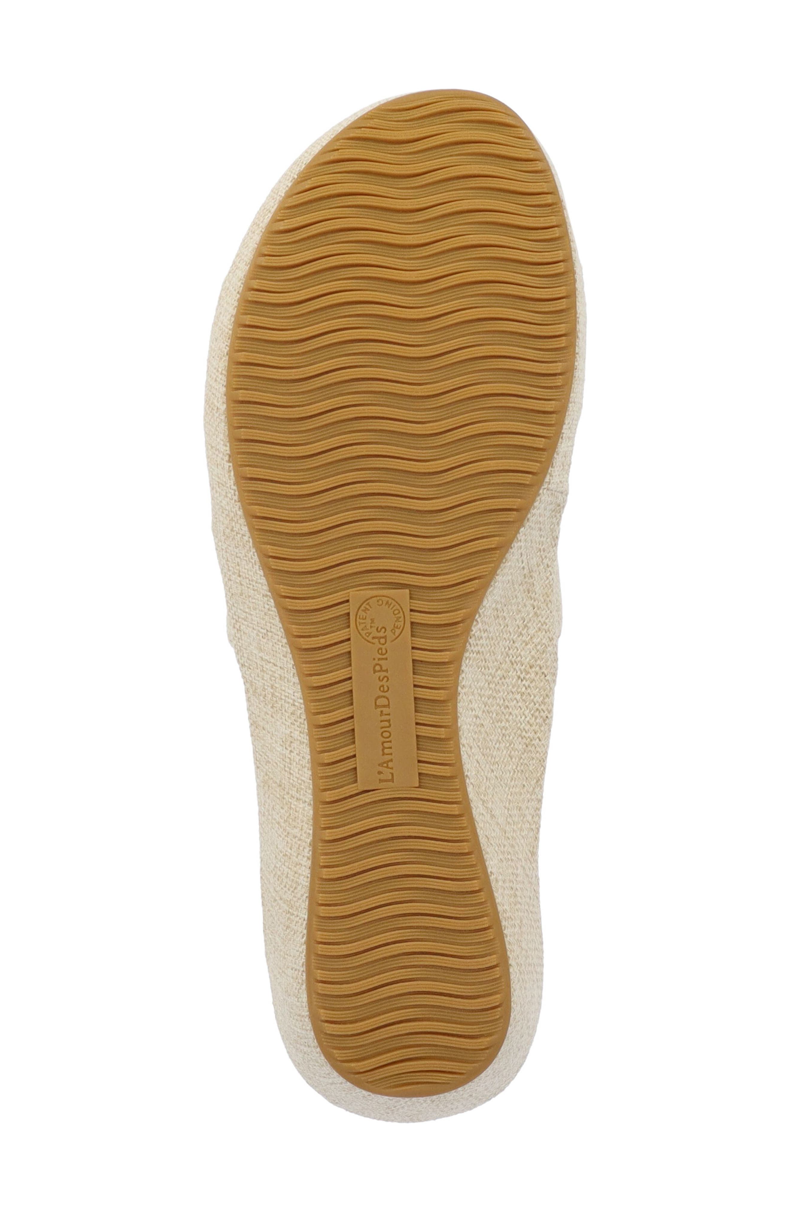 L'Amour des Pieds Catiana Wedge Sandal, Alternate, color, Natural