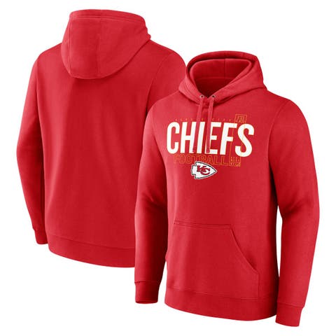 Men's Fanatics Red Kansas City Chiefs Pylon Outline Pullover Hoodie