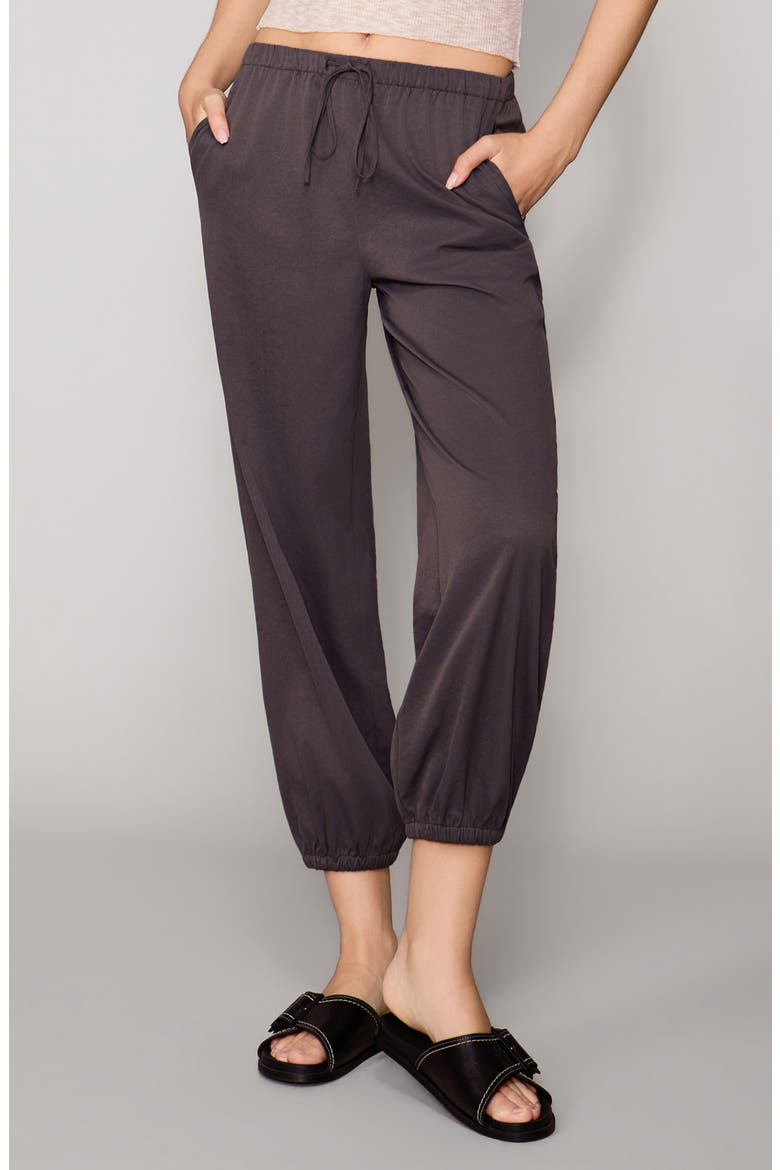 Twill Balloon Pants, Alternate, color, SLATE