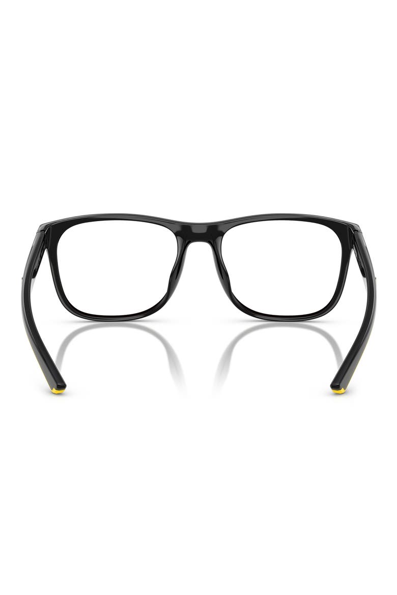 54mm Square Optical Glasses, Alternate, color, BLACK