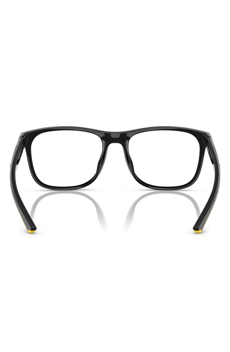 Scuderia Ferrari 56mm Square Optical Glasses, Alternate, color, Black