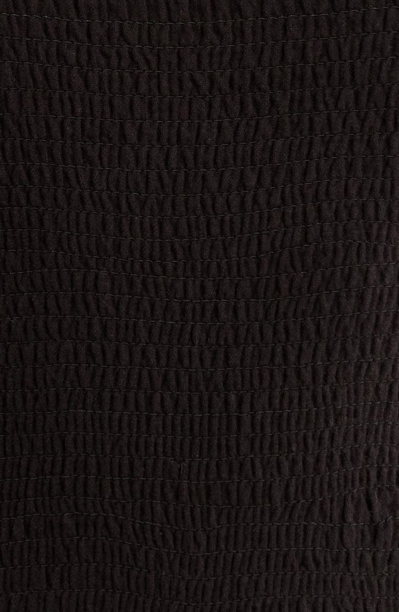 Elan Smocked Strapless Cover-Up Jumpsuit, Alternate, color, Black