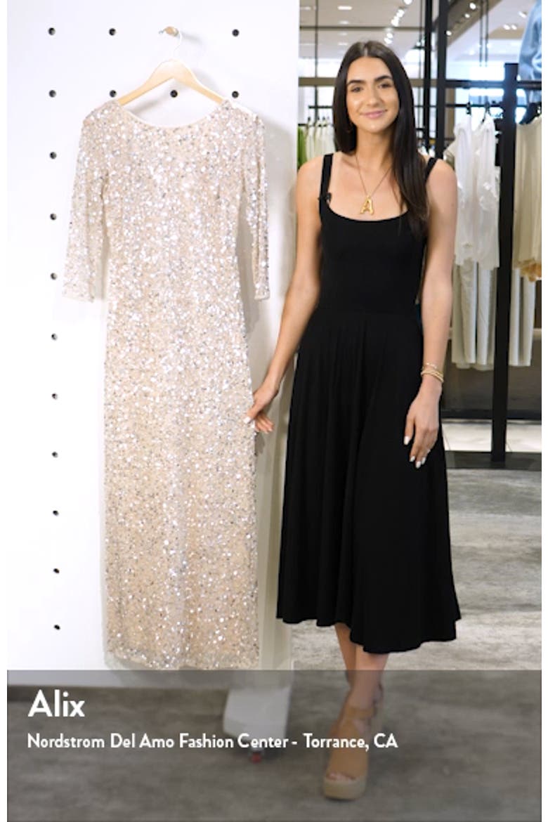 Sequin Mesh Gown video